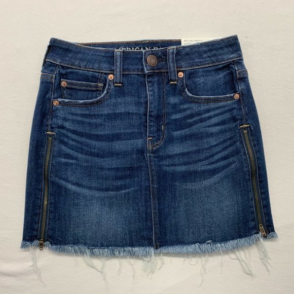 American Eagle Outfitters Dresses & Skirts - American Eagle Blue Jean Skirt Womens Size O